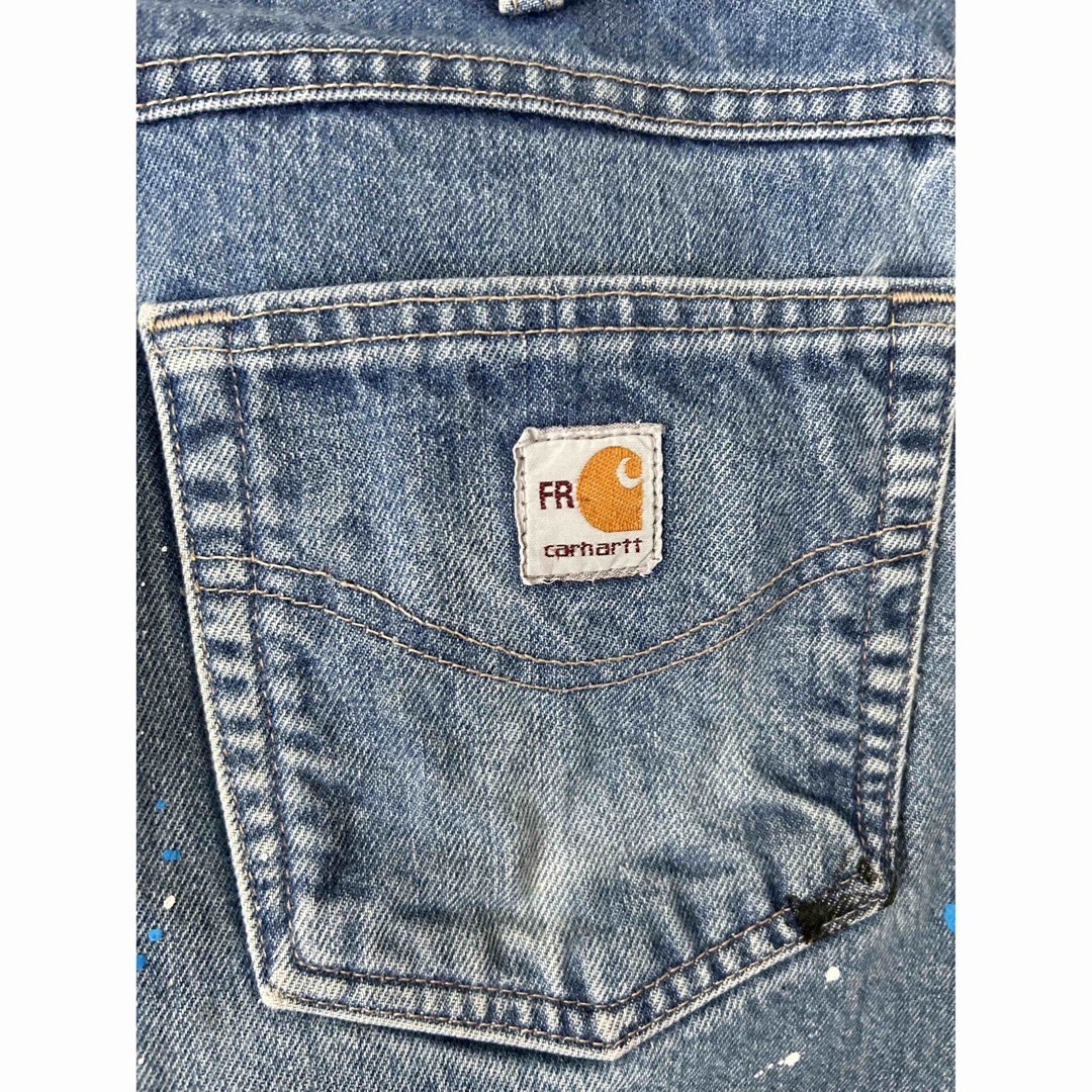 carhartt(カーハート)のcarhartt カーハート　ペイントデニム　ペイントジーンズ　デニムパンツ メンズのパンツ(デニム/ジーンズ)の商品写真