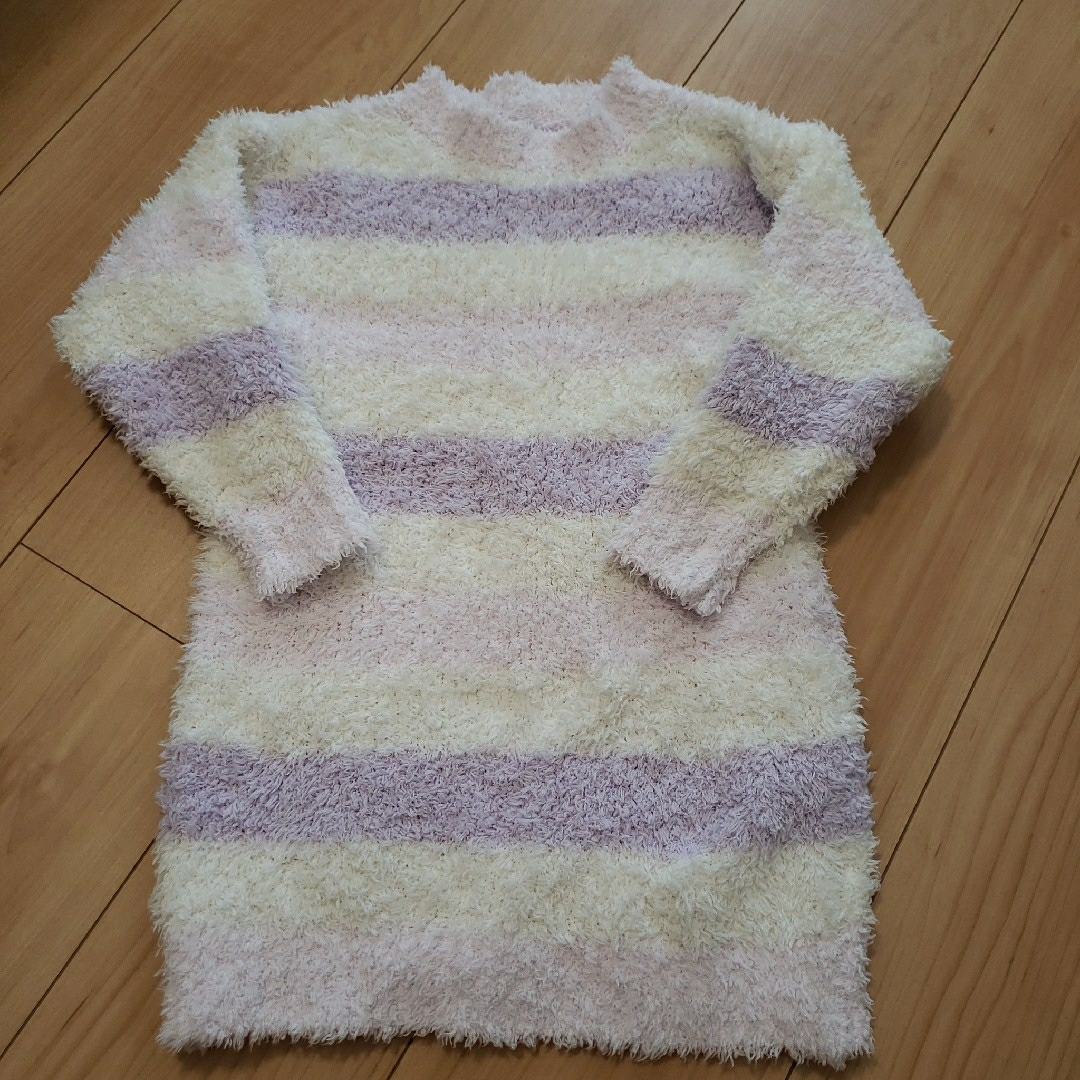 GU(ジーユー)のGU　モコモコフィール　ラウンジワンピース　110 キッズ/ベビー/マタニティのキッズ服女の子用(90cm~)(ワンピース)の商品写真