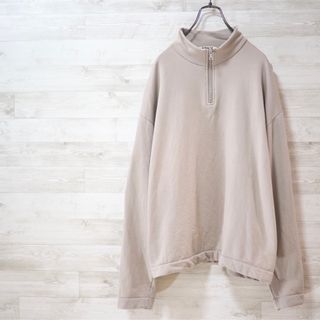 ELASTIC HIGH GAUGE SWEAT HALF ZIP P/O