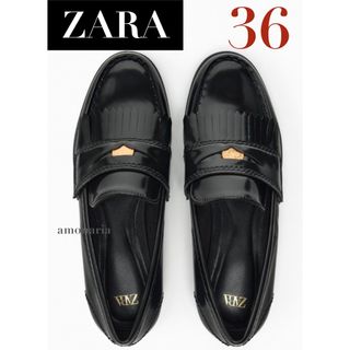 ZARA - ZARA 厚底ローファー 37の通販｜ラクマ