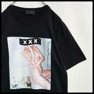 6928 【希少Lサイズ】ゴッドセレクションXXX☆フォトロゴ定番tシャツ　美品