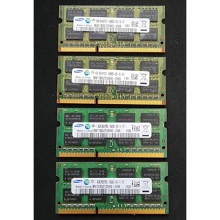 サムスン(SAMSUNG)のSAMSUNG DDR3-1333 メモリ 4GBx4=16GB 【バラ売り可】(PCパーツ)