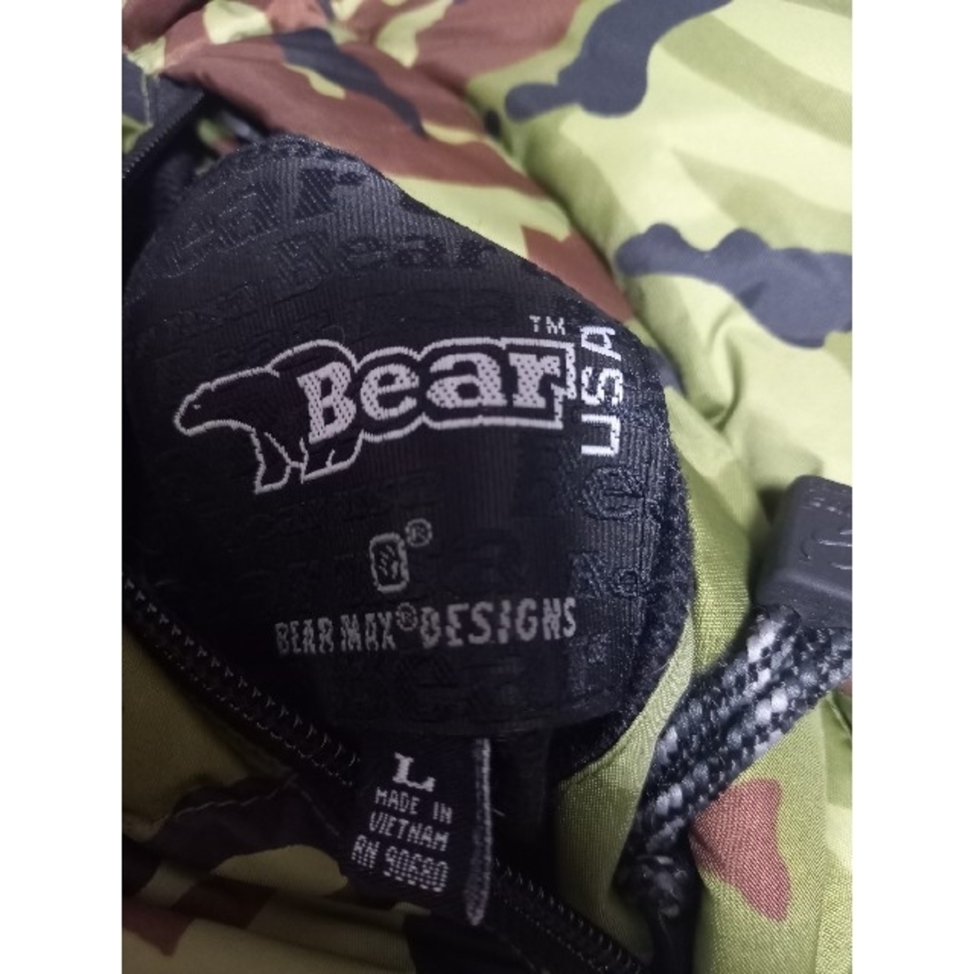 BEAR　USA　Bear　カモフラ　ダウンジャケット　L
