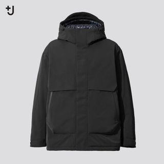 ジルサンダー(Jil Sander)のuniqlo+j ハイブリッドダウンパーカ M ブラック(ダウンジャケット)