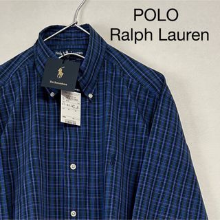 ラルフローレン(Ralph Lauren)の新品 90s POLO Ralph Lauren 長袖BDシャツ チェック香港製(シャツ)