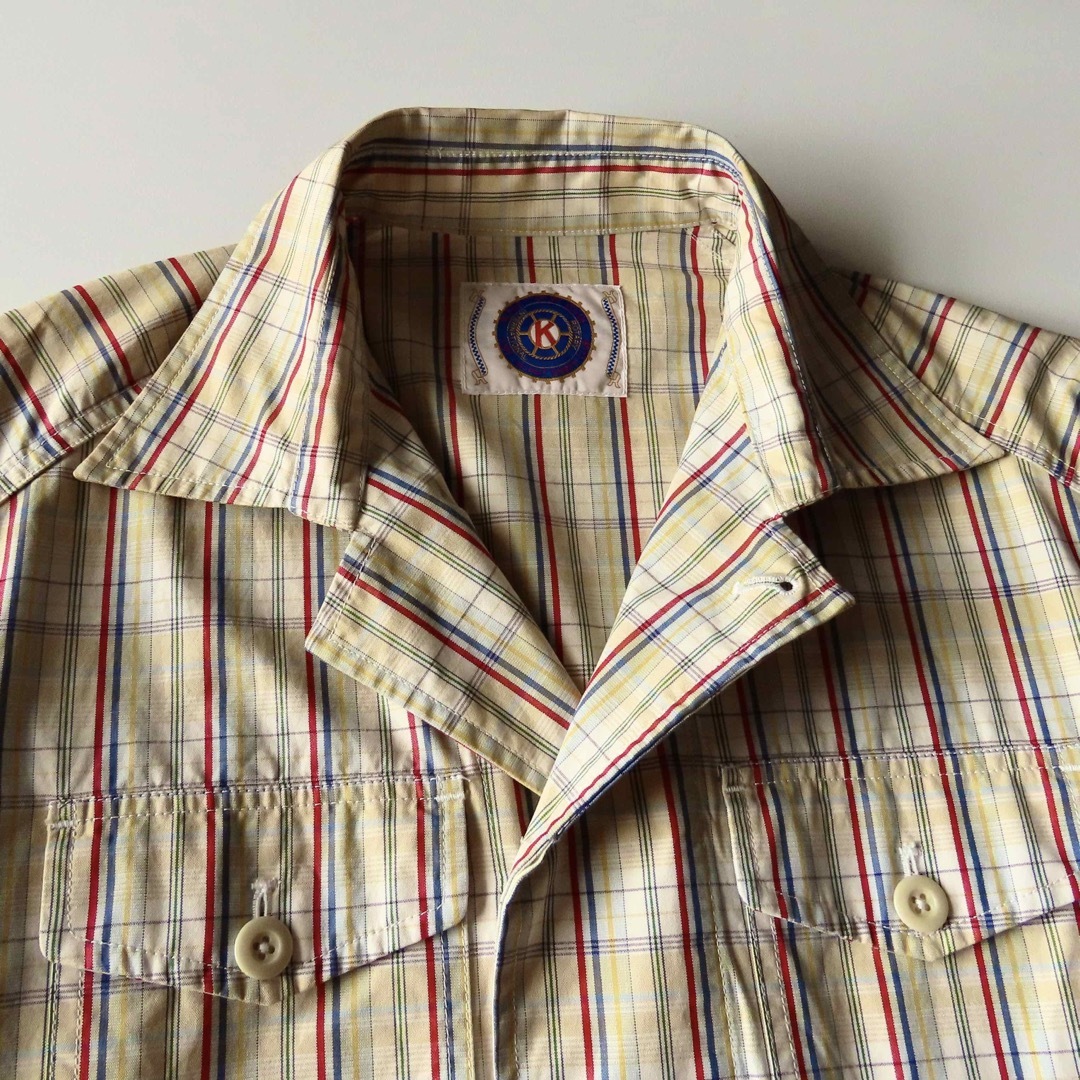 Karl Helmut(カールヘルム)の美品 00s カールヘルム チェックシャツジャケット L ブルゾン メンズのジャケット/アウター(ブルゾン)の商品写真