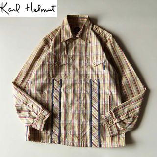 希少 ビンテージ karl helmut ベア クレイジー シャツ M