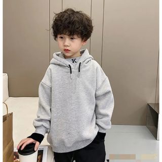 【新品　韓国服】男の子　フード付き　トレーナー　薄手　パーカー　150cm(Tシャツ/カットソー)