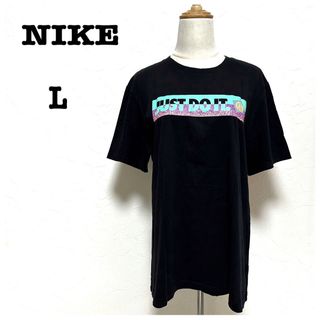 ナイキ(NIKE)のNIKE NIKE Tシャツスポーツウェア 半袖 ロゴプリント 黒L(Tシャツ/カットソー(半袖/袖なし))