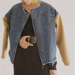 アメリヴィンテージ(Ameri VINTAGE)のAMERI  2WAY CHINO DENIM DOCKING JACKET(Gジャン/デニムジャケット)