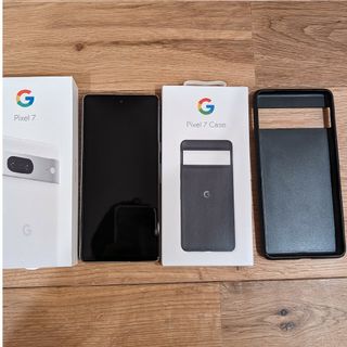 グーグル(Google)のGoogle Pixel 7 Snow 128 GB SIMフリー　純正ケース付(スマートフォン本体)