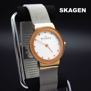 スカーゲン(SKAGEN)のSKAGEN 腕時計 メッシュベルト 12P CRYSTAL(腕時計)