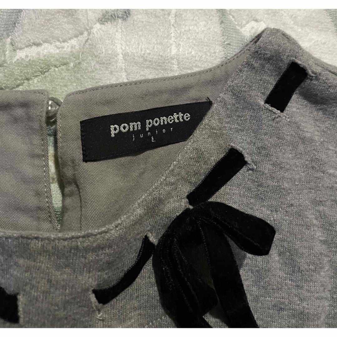 pom ponette(ポンポネット)のポンポネットジュニア　長袖　ドッキングワンピース　160 L キッズ/ベビー/マタニティのキッズ服女の子用(90cm~)(ワンピース)の商品写真