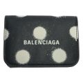 【美品】  BALENCIAGA / バレンシアガ | ドット柄 3つ折り ウォ