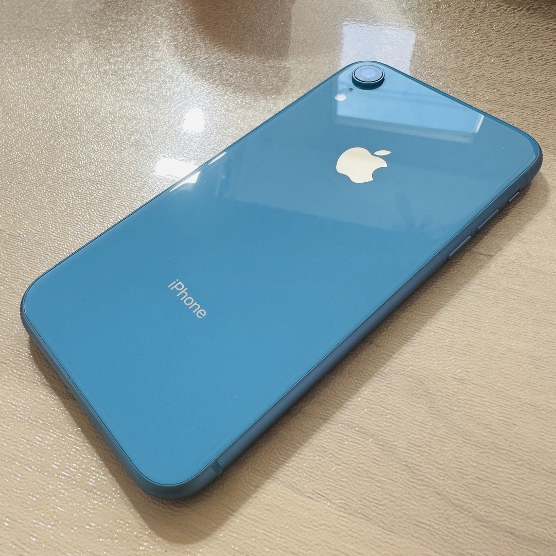 スマートフォン本体iPhone XR Blue 64 GB docomo SIMロック解除  済