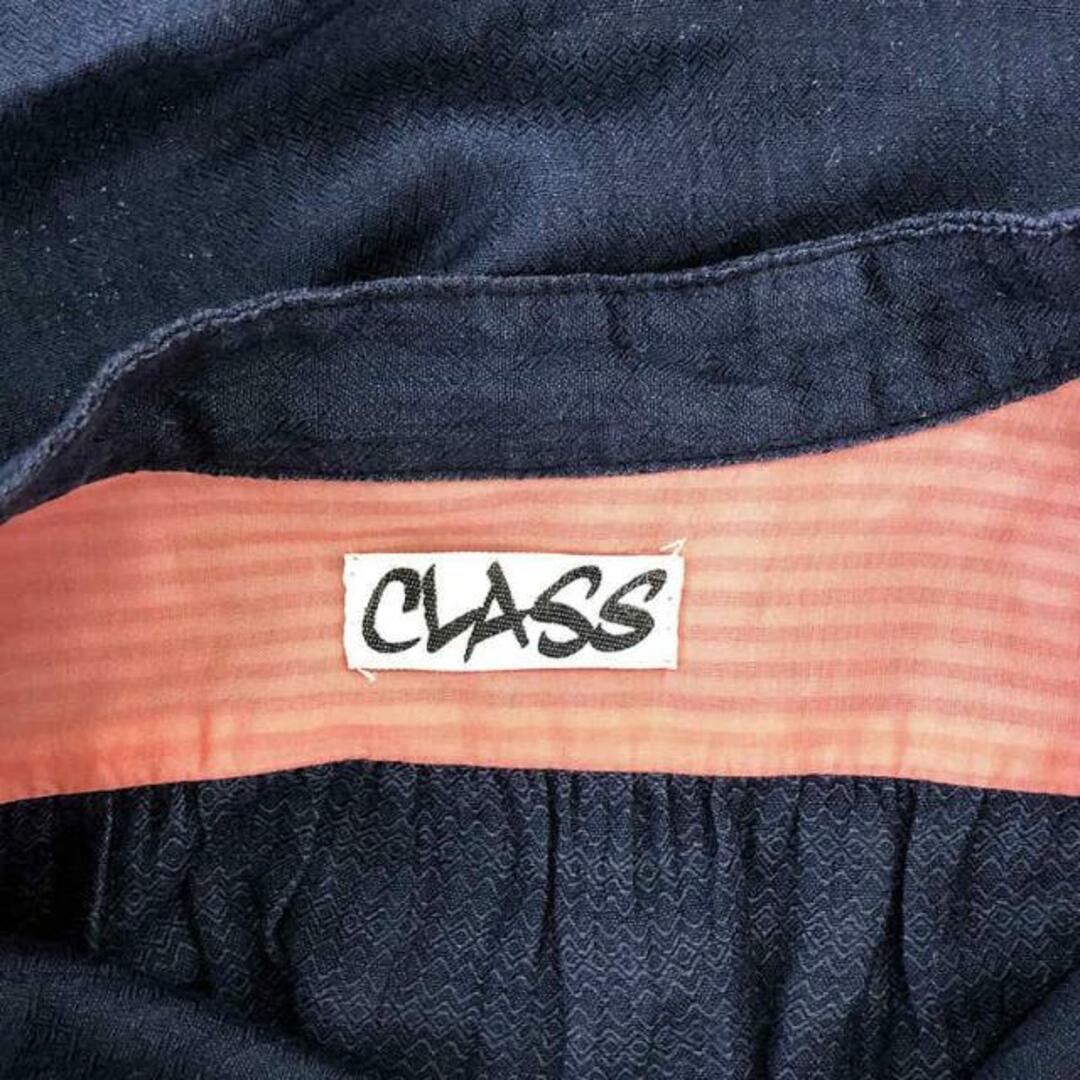 Class(クラス)のCLASS / クラス | コットン リネン 織り柄 バンドカラーシャツ | 46 | インディゴ | メンズ メンズのトップス(Tシャツ/カットソー(七分/長袖))の商品写真