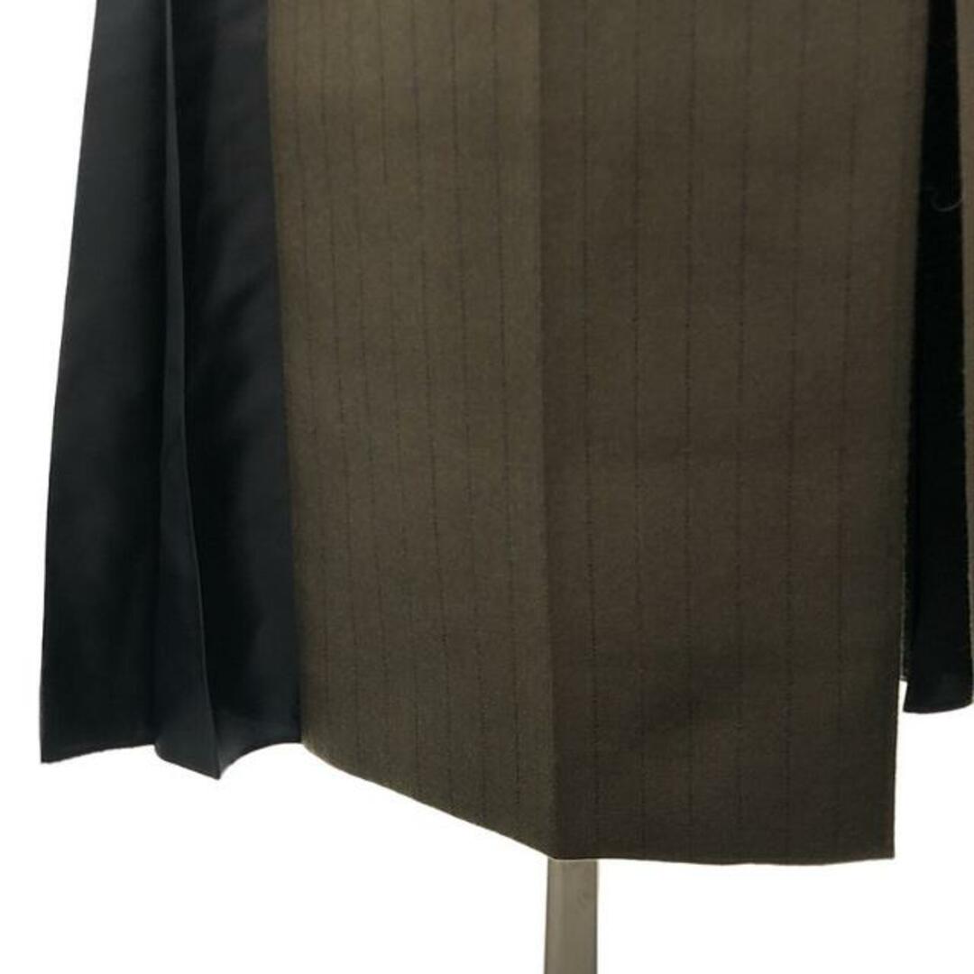【美品】 sacai / サカイ | 22-06336 | ウール 異素材 ドッキング プリーツスカート | 2 | ブラック/モスグリーン | レディース 【美品】 sacai / サカイ | 22-06336 | ウール 異素材 ドッキング プリーツスカート | 2 | ブラック/モスグリーン | レディース