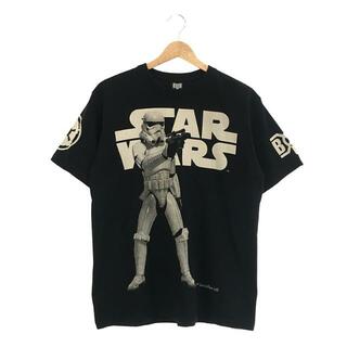 バウンティハンター(BOUNTY HUNTER)のBOUNTY HUNTER / バウティハウンター | ×STARWARS スターウォーズコラボ ストームトルーパー プリント Tシャツ | M | ブラック | メンズ(Tシャツ/カットソー(半袖/袖なし))