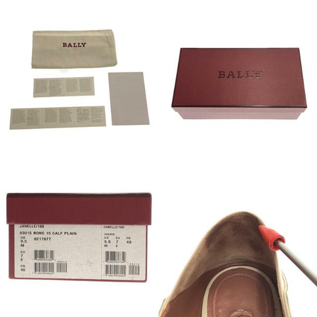 Bally(バリー)のBALLY / バリー | バックルベルトローファー モカシン | 40 | ホワイト | レディース レディースの靴/シューズ(ハイヒール/パンプス)の商品写真