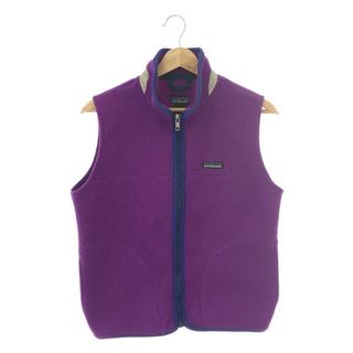 【美品】patagonia ベスト　モコモコベスト　花柄　紫　パタゴニア