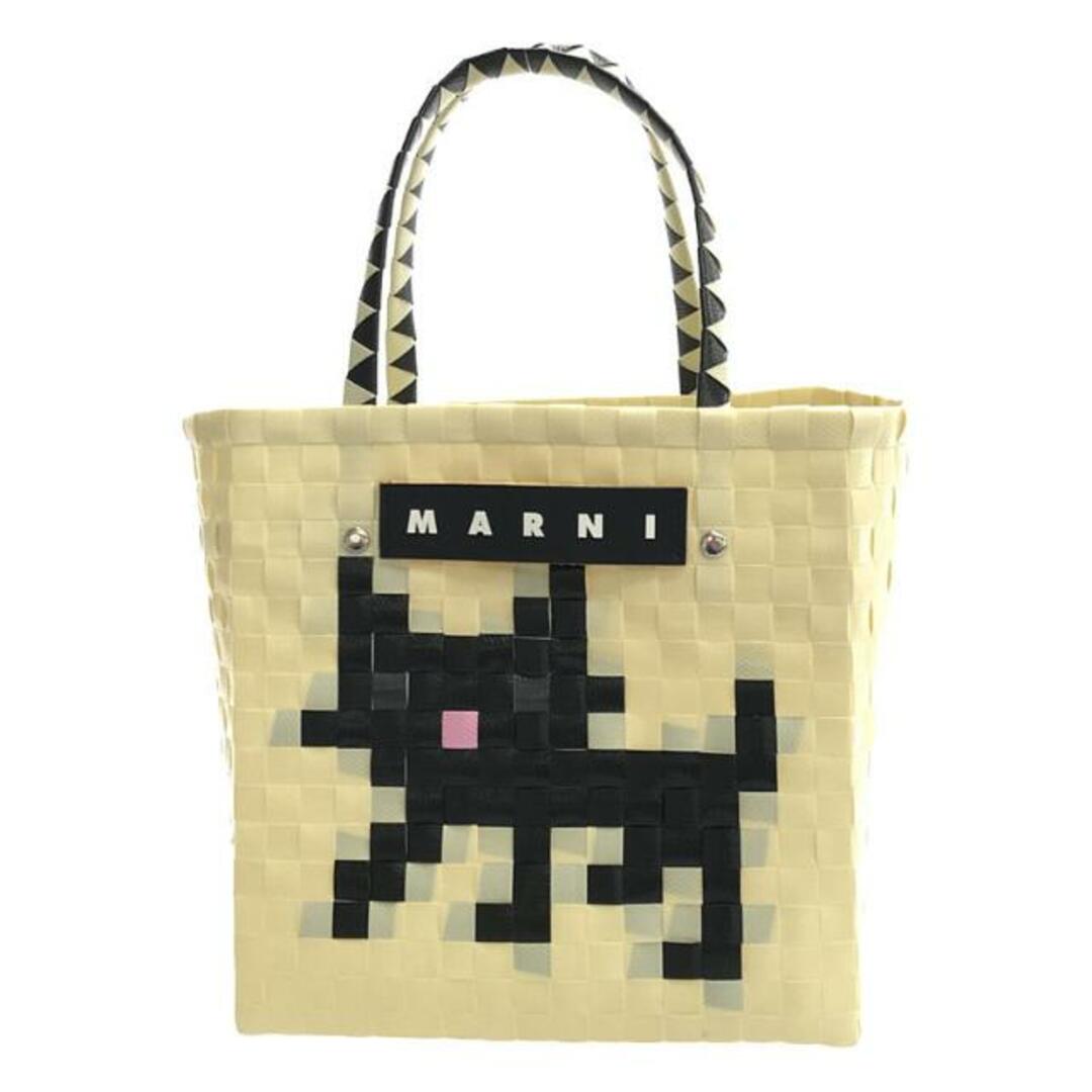 Marni(マルニ)の【美品】  MARNI / マルニ | FLOWER CAFE アニマルモチーフ キャット バスケット ハンドトート カゴバッグ | ベージュ | レディース レディースのバッグ(トートバッグ)の商品写真