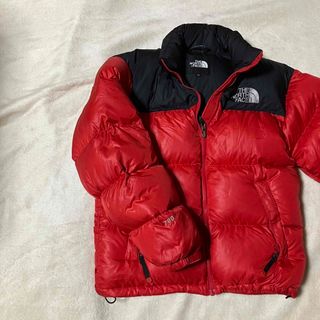 ザノースフェイス(THE NORTH FACE)の【XSサイズ】ノースフェイス　700　ダウンジャケット　赤　韓国(ダウンジャケット)