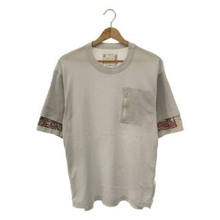 サカイ(sacai)のsacai / サカイ | 2022SS | Bandana Print T-Shirt Tシャツ | 1 | ホワイト/ピンク | メンズ(Tシャツ/カットソー(半袖/袖なし))