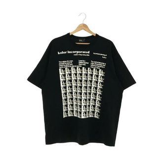 カラー(kolor)の【美品】  kolor / カラー | 2021SS | アインシュタイン ハード天竺 プリント Tシャツ | 2 | ブラック | メンズ(Tシャツ/カットソー(半袖/袖なし))