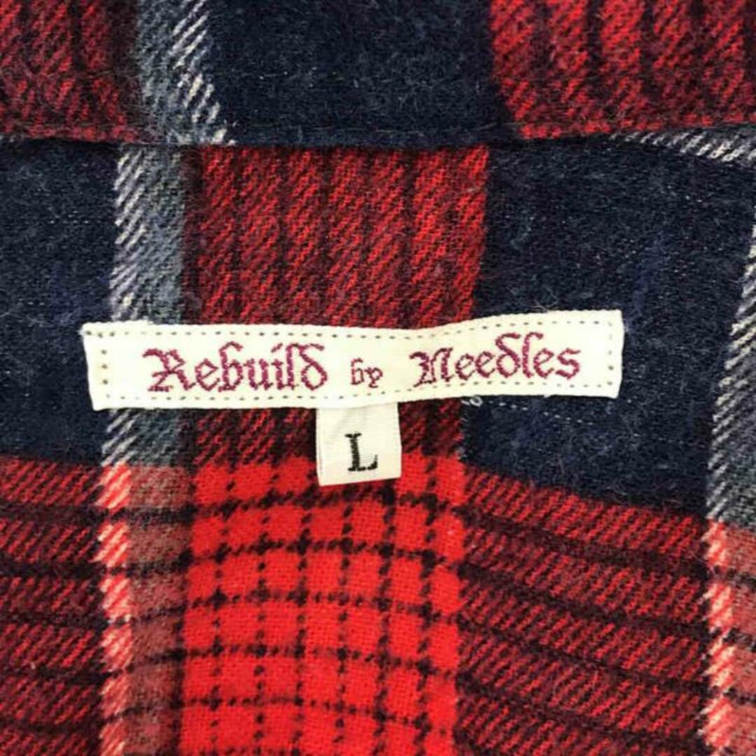 Rebuild by Needles / リビルドバイニードルス | 再構築 リメイク チェック フランネルシャツ | L | マルチカラー | メンズ メンズのトップス(Tシャツ/カットソー(七分/長袖))の商品写真