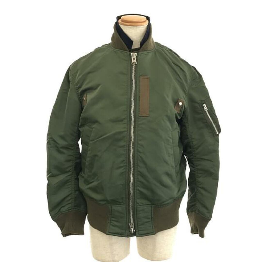 sacai(サカイ)のsacai / サカイ | 2020AW | MA-1 Blouson / ドッキング ミリタリー  ボンバージャケット | 1 | カーキ | メンズ メンズのジャケット/アウター(その他)の商品写真