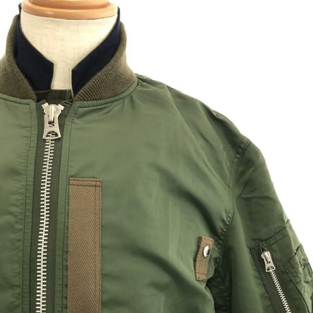 sacai(サカイ)のsacai / サカイ | 2020AW | MA-1 Blouson / ドッキング ミリタリー  ボンバージャケット | 1 | カーキ | メンズ メンズのジャケット/アウター(その他)の商品写真