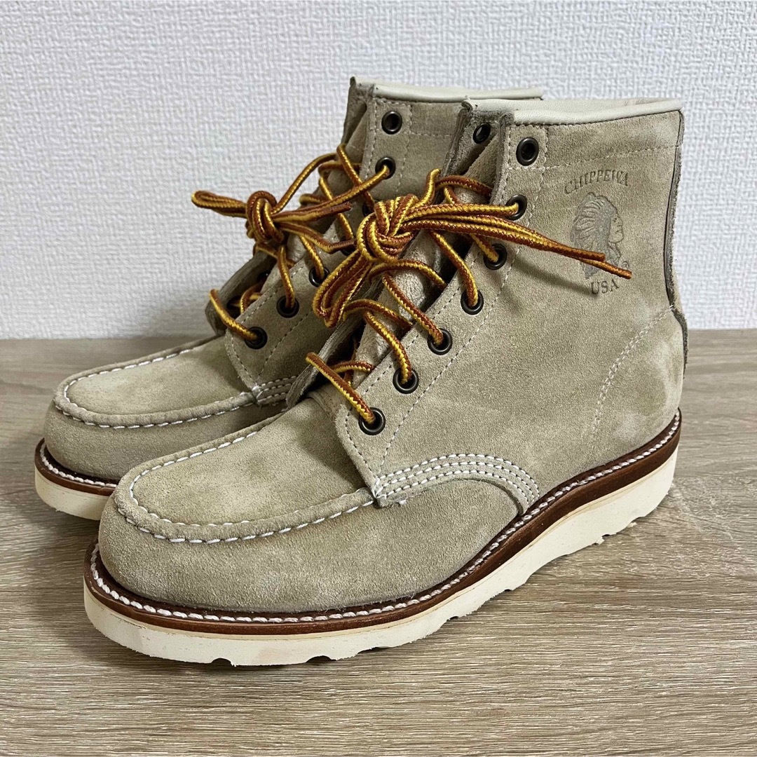 CHIPPEWA(チペワ)の超希少　廃盤　新品未使用　CHIPPEWA モックトゥ　スエード　レッドウィング メンズの靴/シューズ(ブーツ)の商品写真