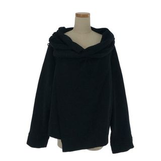 Y's / ワイズヨウジヤマモト | BUDDHA ASYMMETRIC HOODED JACKET / スウェット フーデッド ジャケット | 2 | ブラック | レディース(その他)