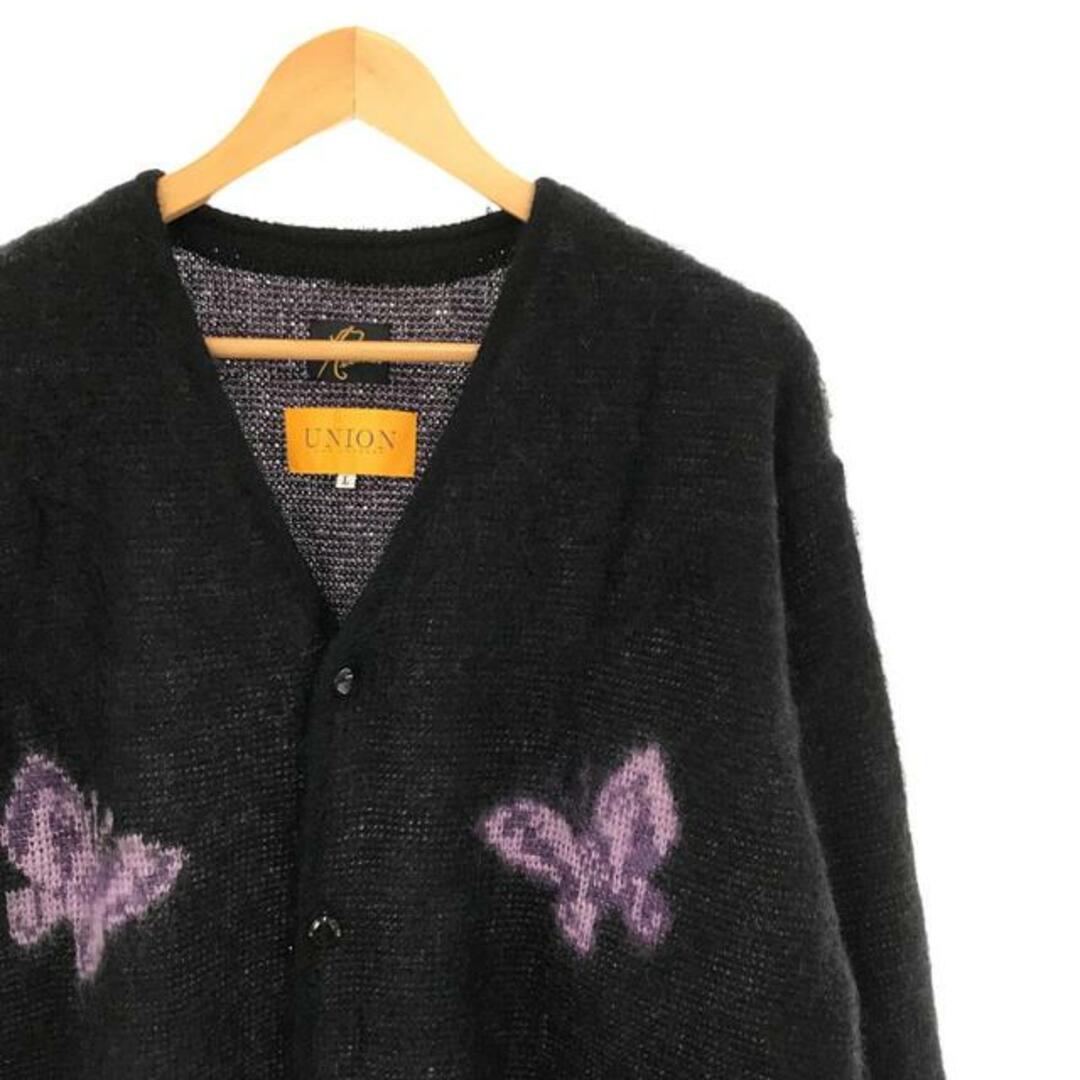 【美品】 Needles / ニードルス | × UNION TOKYO Mohair Cardigan / パピヨン モヘヤニットカーディガン |  L | Black | メンズ