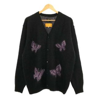 ニードルス(Needles)の【美品】  Needles / ニードルス | × UNION TOKYO Mohair Cardigan / パピヨン モヘヤニットカーディガン | L | Black | メンズ(カーディガン)