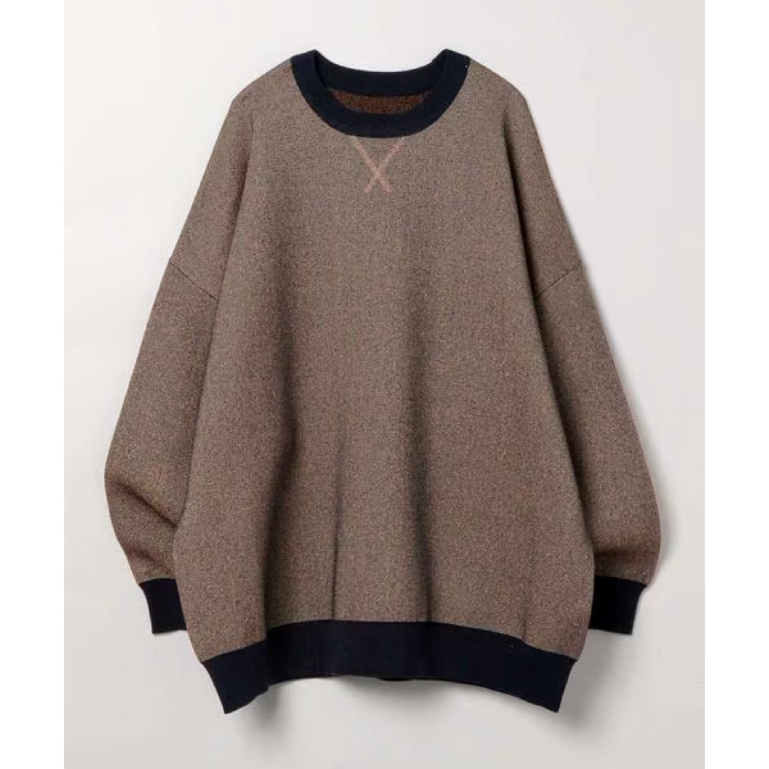 JEANASIS(ジーナシス)のJEANASIS 12G Wジャガードボリュームスリーブプルオーバー レディースのトップス(ニット/セーター)の商品写真