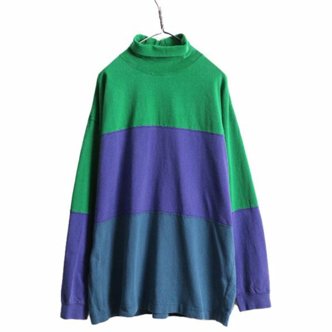 90s USA製 OLD GAP タートルネック 長袖 Tシャツ XL ロンTメンズ