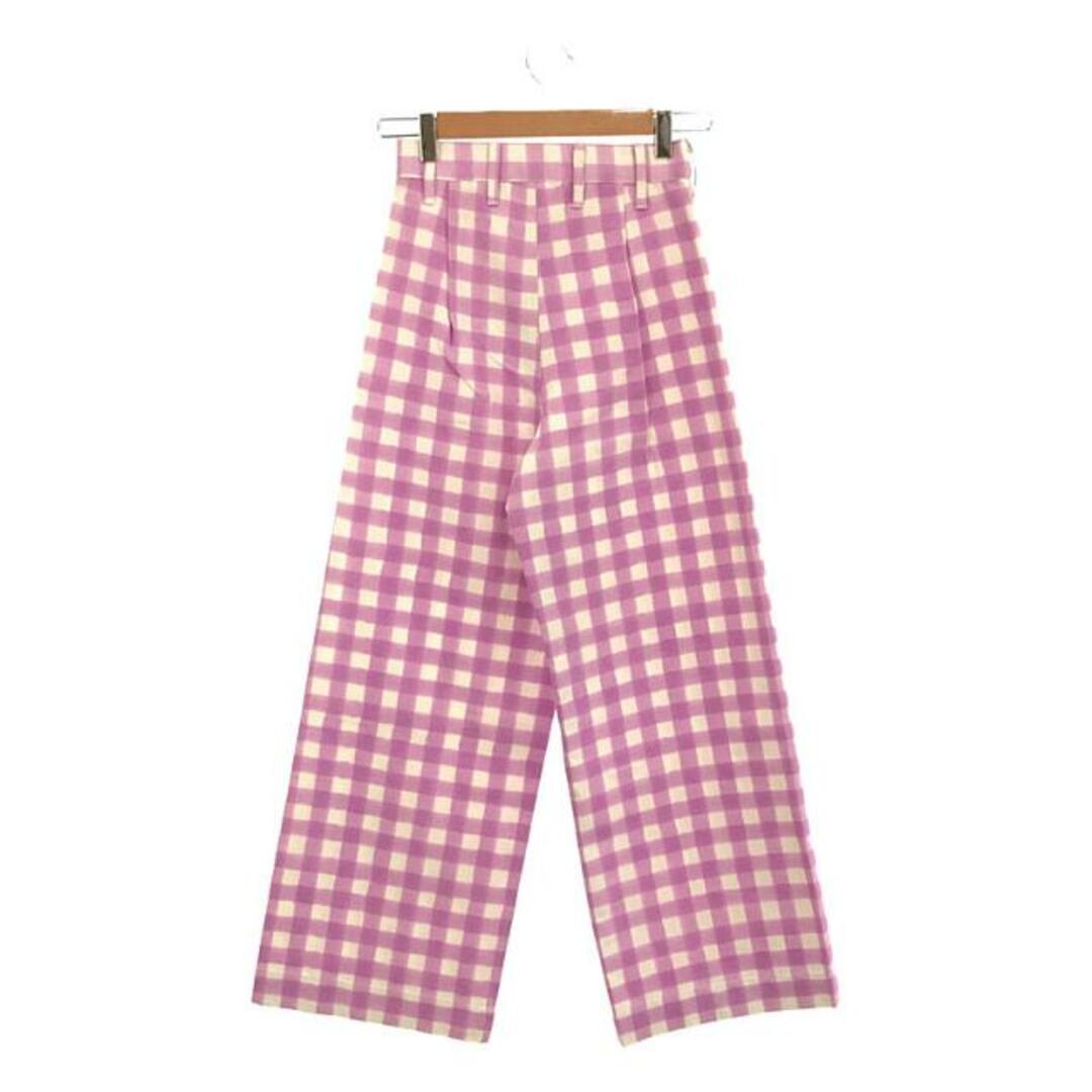 【新品】 SZ Blockprints / エスゼットブロックプリント | DISCO PANTS GINGHAM / チェックワイドパンツ |  3710600429 | lt purple /white | レディース