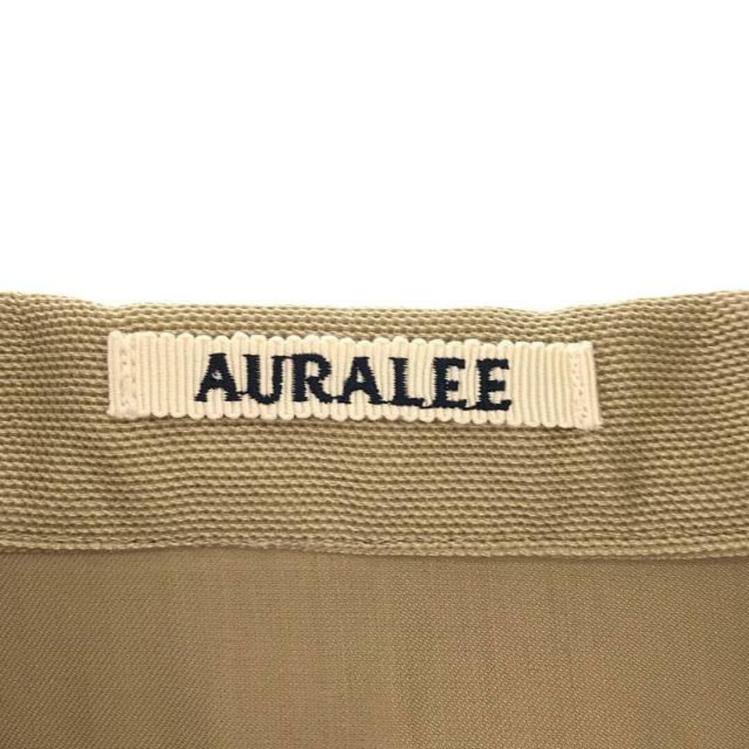 AURALEE(オーラリー)の【美品】  AURALEE / オーラリー | SILK COTTON SALT SHRUNK PIQUE BIG SHIRTS / コットンシルク ビッグシャツ | 1 | beige | レディース レディースのトップス(シャツ/ブラウス(半袖/袖なし))の商品写真