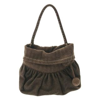 ebagos / エバゴス | ニット フェルト 切替  トートバッグ | ブラウン | レディース(トートバッグ)