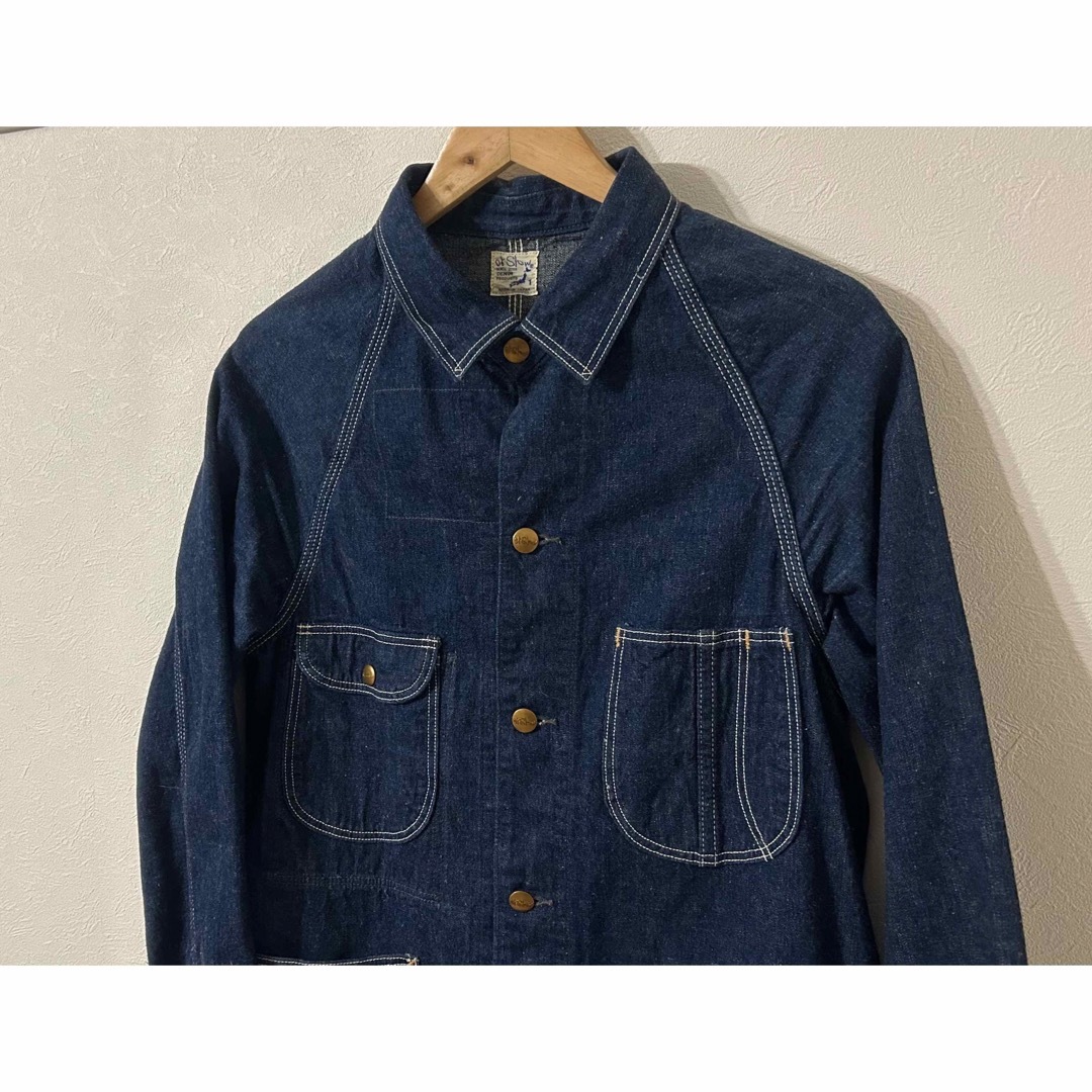 美品 orslow 1950 DENIM COVER ALL O/W 1 メンズのジャケット/アウター(カバーオール)の商品写真