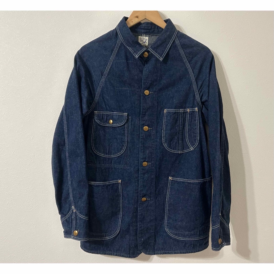 美品 orslow 1950 DENIM COVER ALL O/W 1 メンズのジャケット/アウター(カバーオール)の商品写真