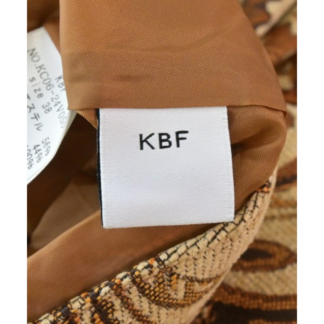 KBF(ケービーエフ)のKBF パンツ（その他） 38(M位) ベージュxオレンジ系(ペイズリー) 【古着】【中古】 レディースのパンツ(その他)の商品写真