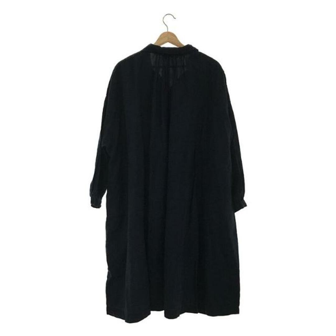 nest Robe(ネストローブ)のnest robe / ネストローブ | リネンワイドワンピース | ネイビー | レディース レディースのワンピース(ロングワンピース/マキシワンピース)の商品写真