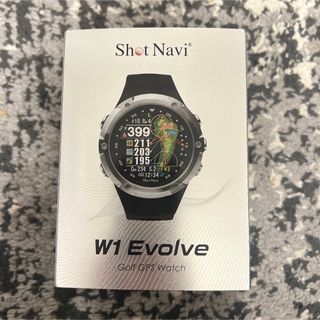 ショットナビ(Shot Navi)のショットナビ W1 エボルブ ウォッチ型 ゴルフナビ W1-EVOLVE ブラ…(その他)