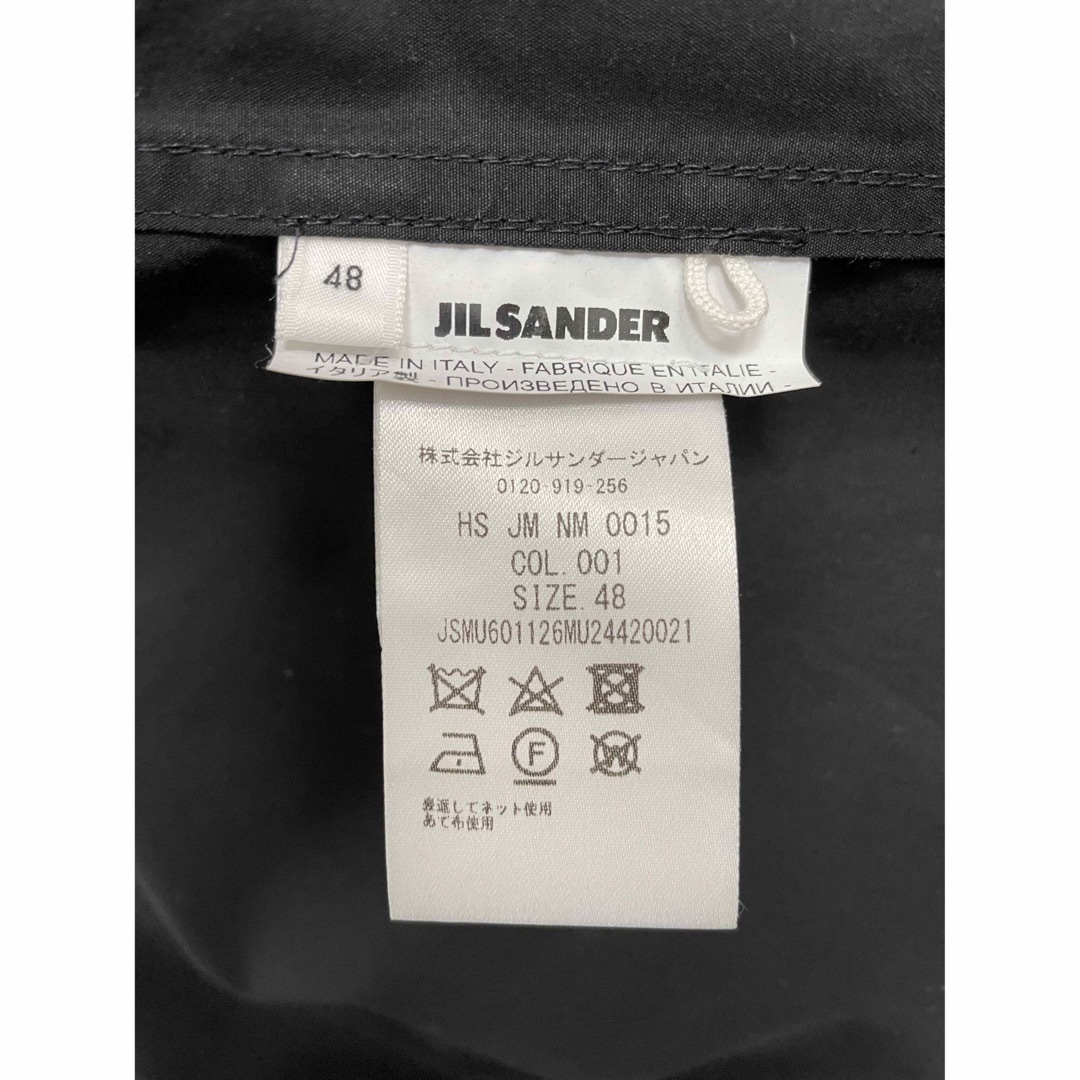 Jil Sander(ジルサンダー)のジルサンダー 22SS 半袖ジップアップ ノーカラー シャツ 国内直営 48 メンズのトップス(シャツ)の商品写真