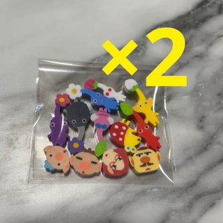 ニンテンドウ(任天堂)のピクミン3 デラックス つめつめ消しゴム  2セット(消しゴム/修正テープ)