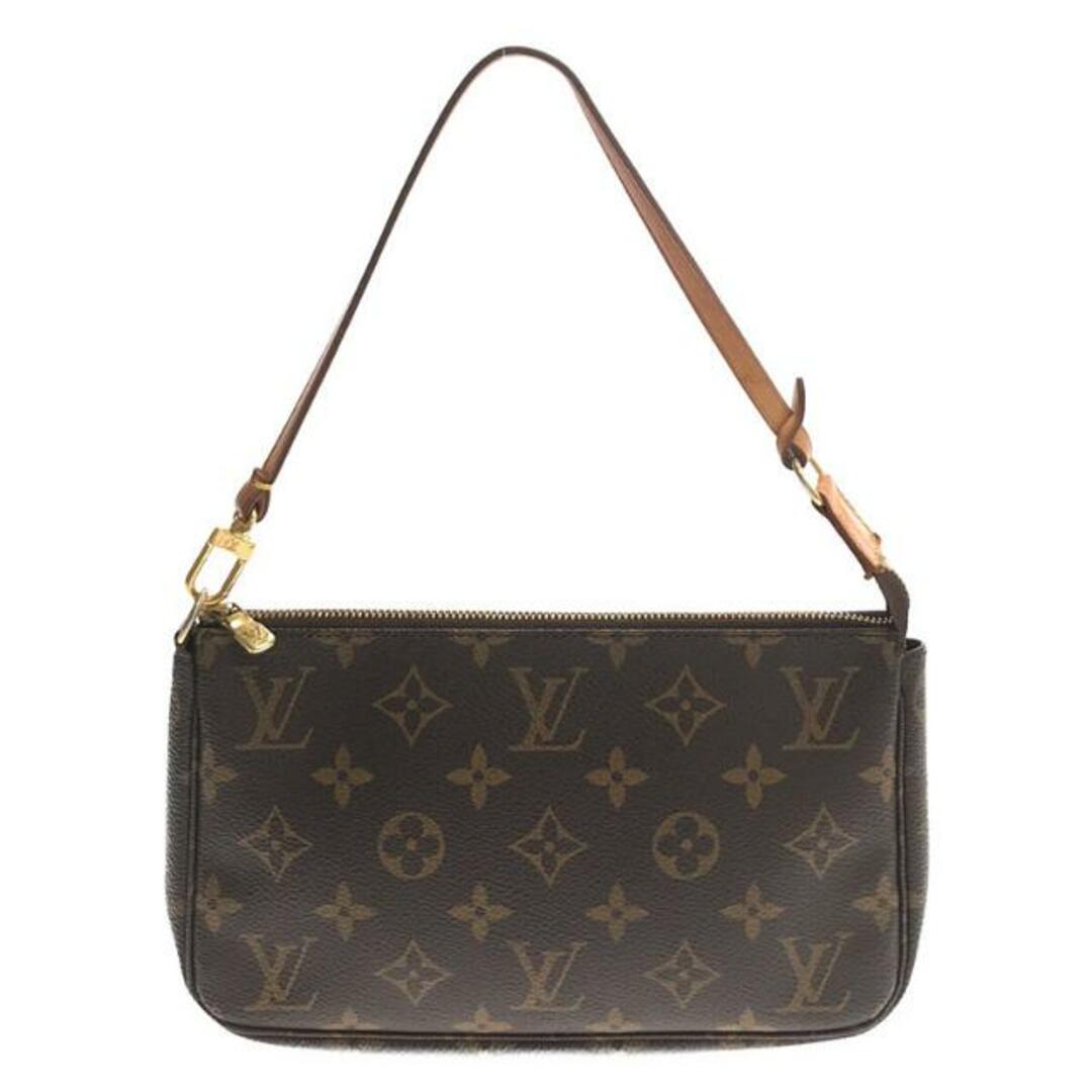 LOUIS VUITTON(ルイヴィトン)の【美品】  Louis Vuitton / ルイヴィトン | M51980 モノグラム レザー ポシェット アクセソワール ポーチ ハンドバッグ | ブラウン | レディース レディースのバッグ(その他)の商品写真