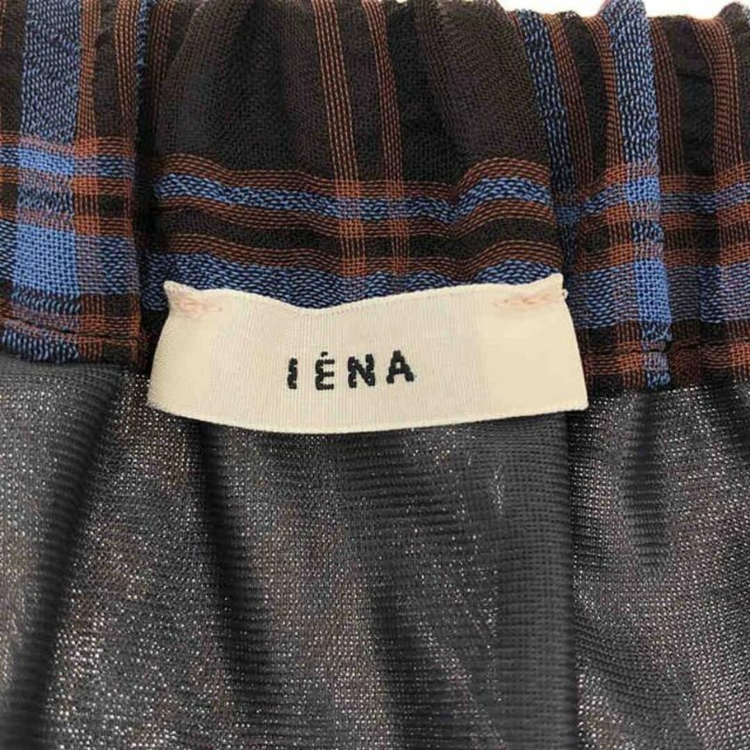 IENA(イエナ)の【美品】  IENA / イエナ | 2022SS | シアーチェックフレアマキシスカート | 36 | ブラウン/ブルー/オレンジ | レディース レディースのスカート(ロングスカート)の商品写真