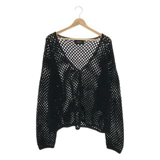 アンユーズド(UNUSED)の【美品】  UNUSED / アンユーズド | 2023SS | Crochet cardigan HANDKNIT / US2330 かぎ針編み ニット カーディガン | 3 | black | メンズ(カーディガン)